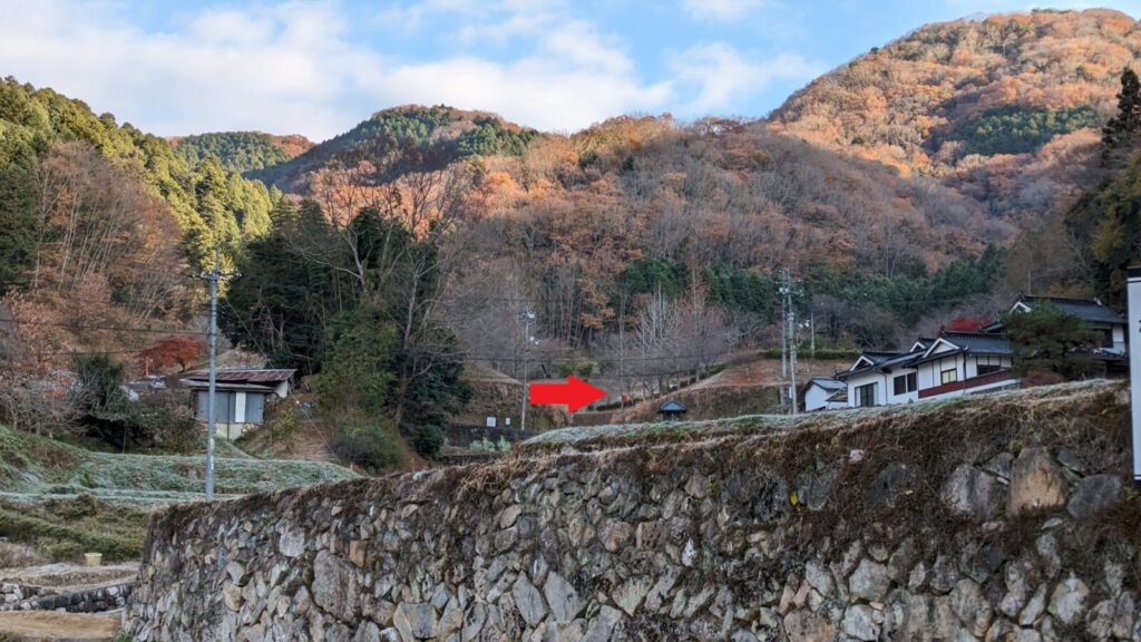 集合場所の駐車場が見えてきた